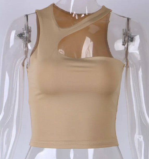 Halter Tight-fitting Sleeveless Top