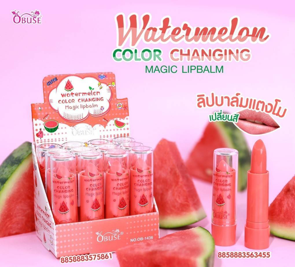 OBUSE Watermelon Magic Lip Balm