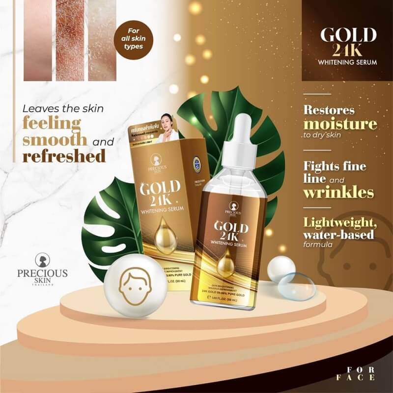 PRECIOUS SKIN THAILAND Gold 24K Whitening Serum