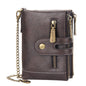 Men's Short Wallet with Double Zippers (European & American)