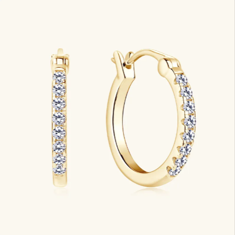 S925 Moissanite Stud Earrings