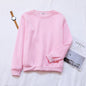 Solid Color Pullover Sweater for Women