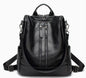 Soft Leather Versatile Backpack for Moms