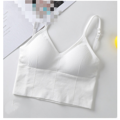 Seamless Solid Color Backless Bra