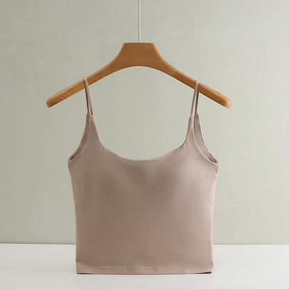 Cotton Seamless Bra Tank Top for Women Summer