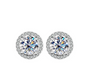 Moissanite Elegance S925 Sterling Silver Stud Earrings
