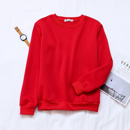 Solid Color Pullover Sweater for Women