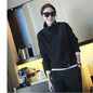 Thick Knit Cardigan with Zipper and Long Sleeves