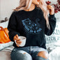 Retro Crew Neck Sports Sweater for Women