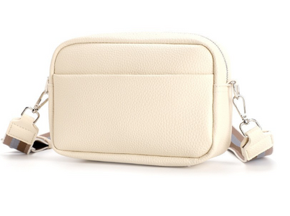 Solid Color Women's Messenger Bag with Wide Strap