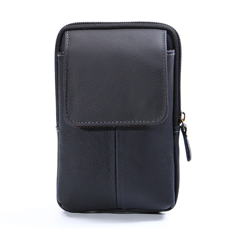 Vintage Genuine Leather Multifunctional Waist Bag for Men