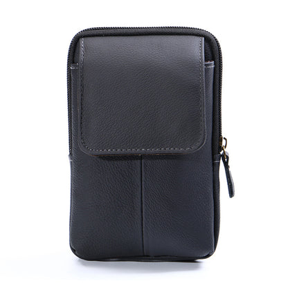 Vintage Genuine Leather Multifunctional Waist Bag for Men