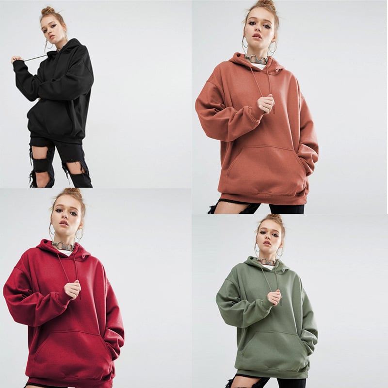 Hooded Bat Sleeve Sweater for Women