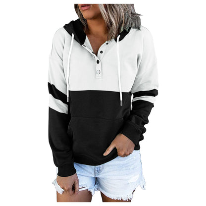 Loose Plus Velvet Hooded Sweater for Women