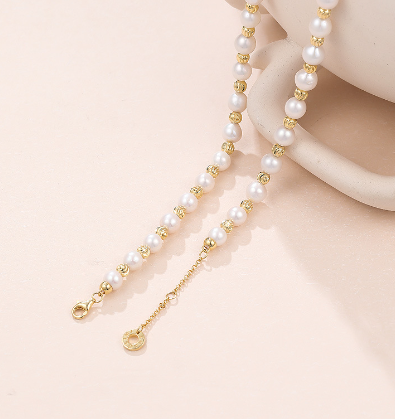 S925 Sterling Silver Baroque Pearl Necklace for Women