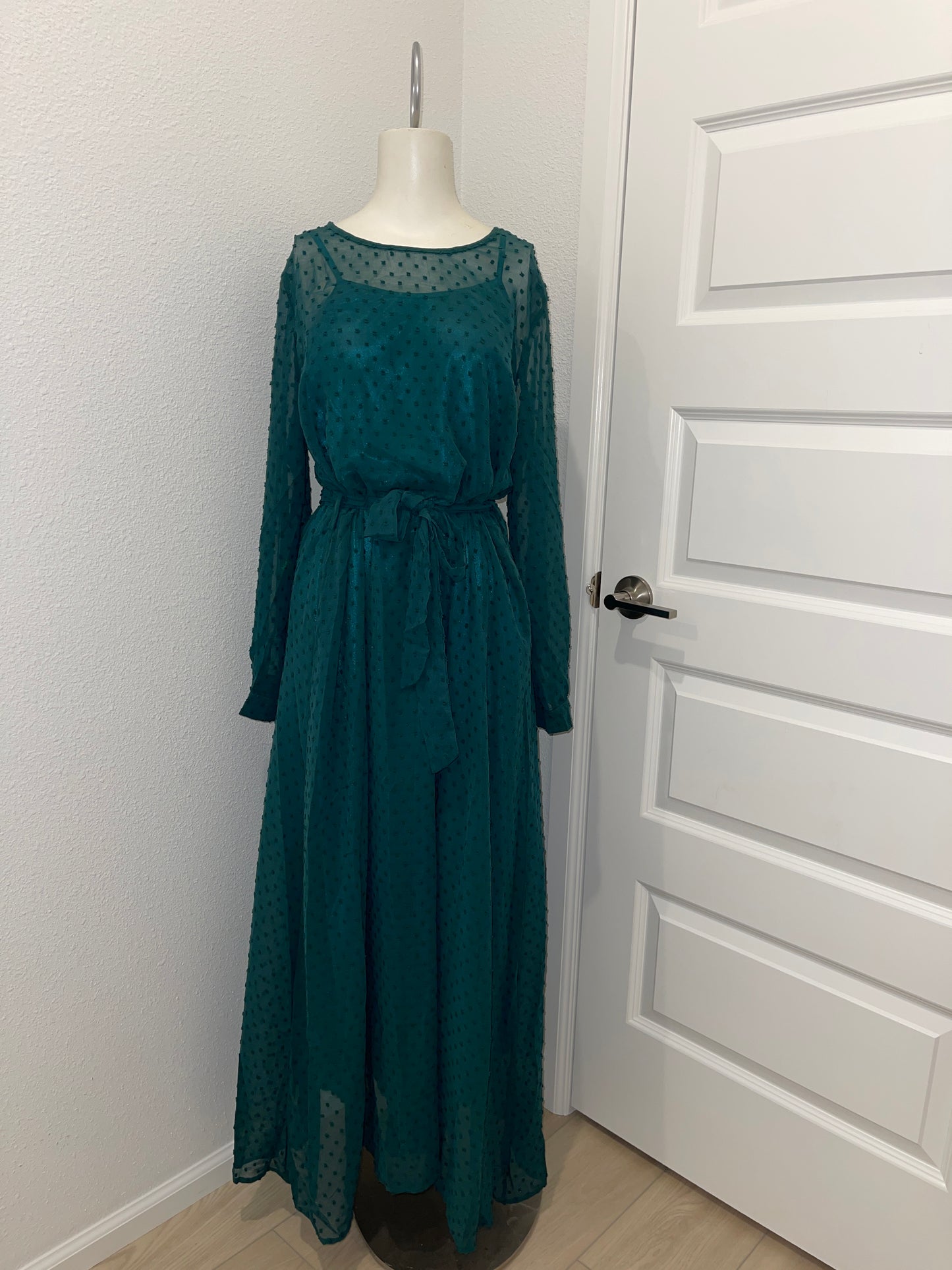 LITAR FASHION Long Dress with Belt