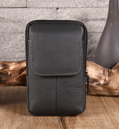 Vintage Genuine Leather Multifunctional Waist Bag for Men