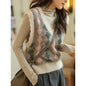 Women's Fashion Knitted Vest - Loose Fit V-Neck Top