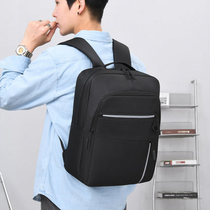 Men's Business Leisure Backpack with USB Charging