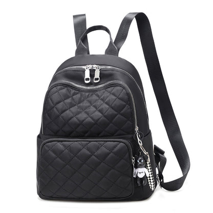 Waterproof Women's Backpack with Large Capacity and Gold Zipper
