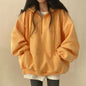 Fleece-lined Hooded Pullover Sweater for Women