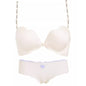 Seamless Push-Up Bra with Back Support and Color Block