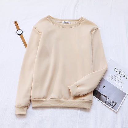 Solid Color Pullover Sweater for Women