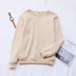 Solid Color Pullover Sweater for Women