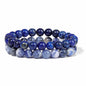 Men's Retro 8mm Natural Stone Bead Bracelet