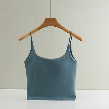 Cotton Seamless Bra Tank Top for Women Summer