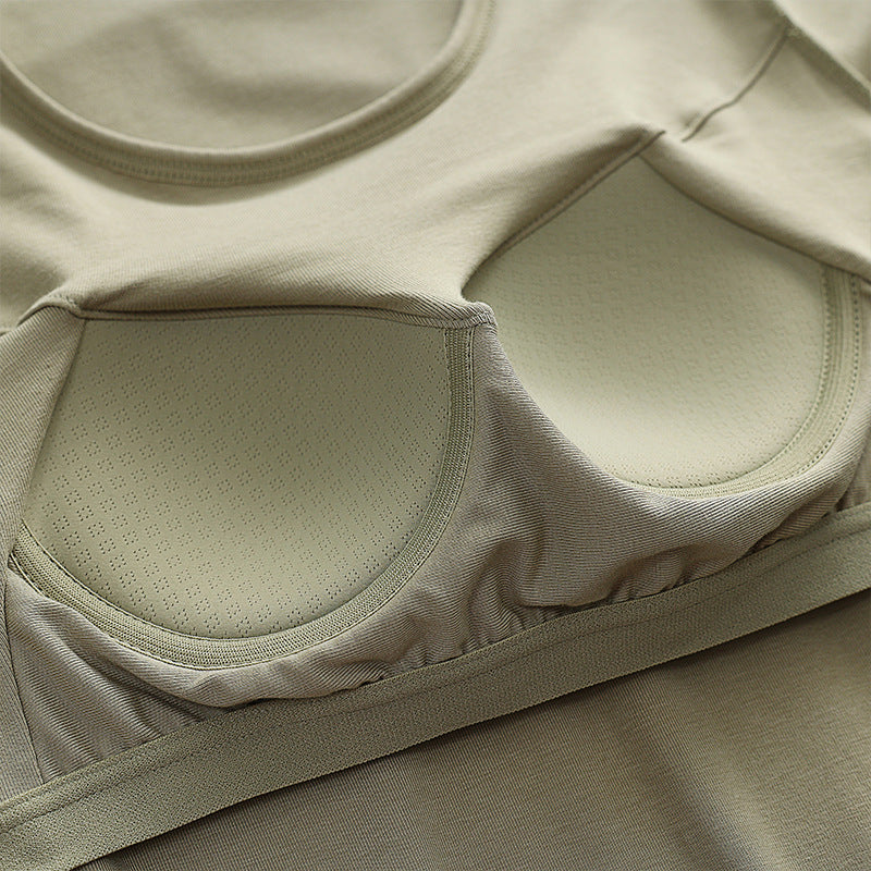 Autumn Long Sleeve Top with Built-in Bra for Women
