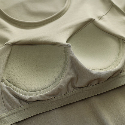 Autumn Long Sleeve Top with Built-in Bra for Women