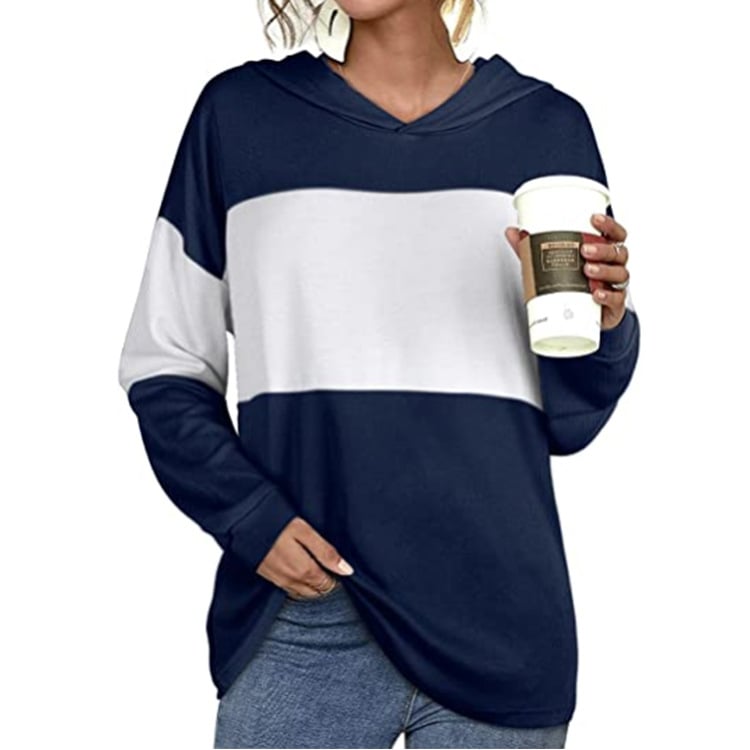 Hooded Long-Sleeved Casual Sweater for Women