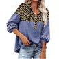 Leopard Print Hooded Casual Sweater for Women