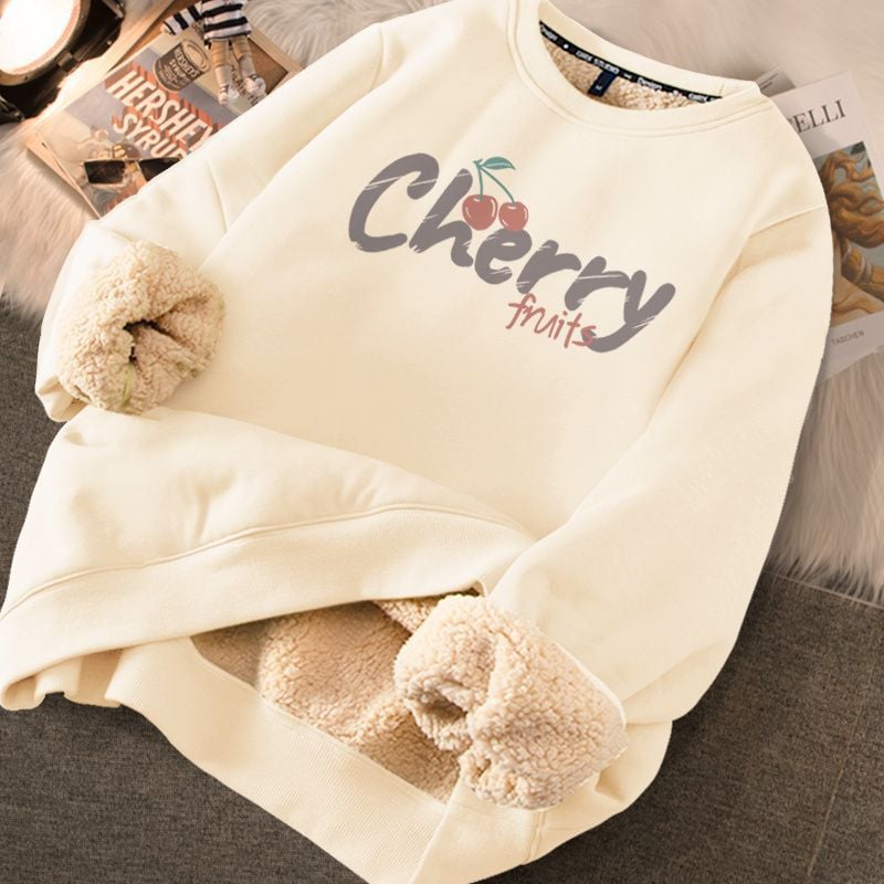 Thickened Printed Sweater for Women