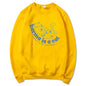 Retro Crew Neck Sports Sweater for Women