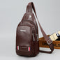 Soft Leather Small Crossbody Bag for Men