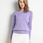 Women's Knitted Round Neck Sweater Top