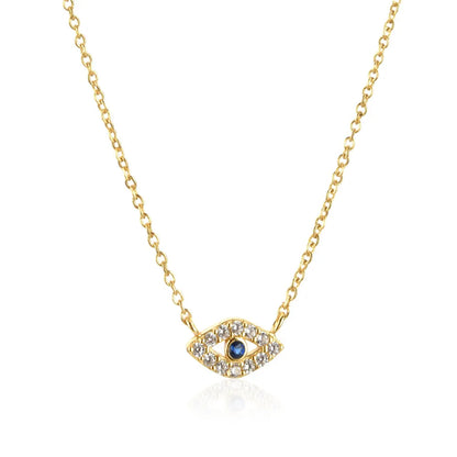 S925 Sterling Blue Eye Necklace