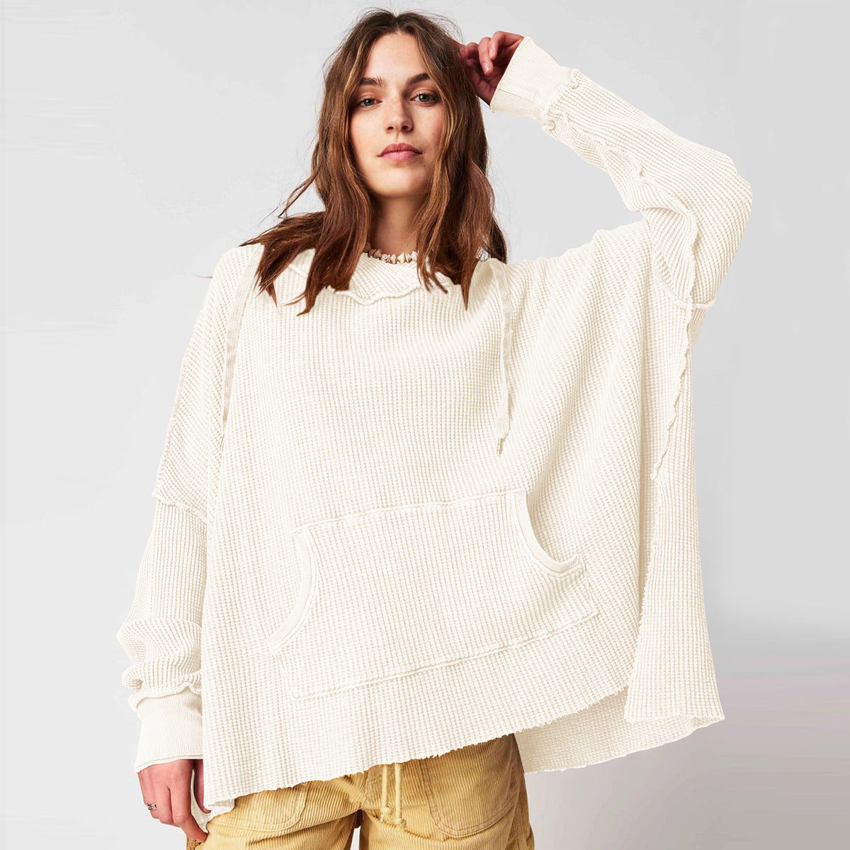 Hooded Fashion Brand Loose Sweater for Women