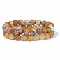 Men's Retro 8mm Natural Stone Bead Bracelet