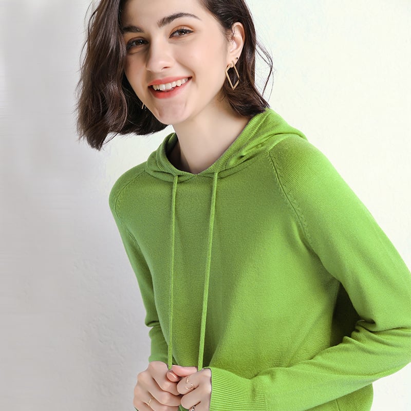 Hooded Thin Sweater for Women