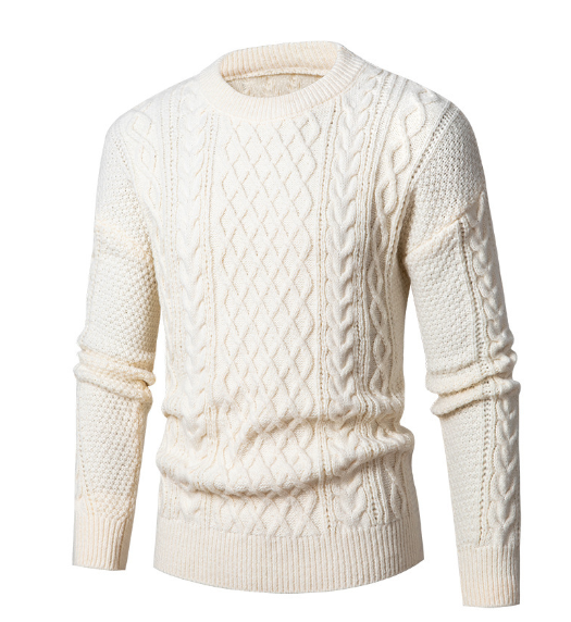 Round Neck Knit Sweater for Women