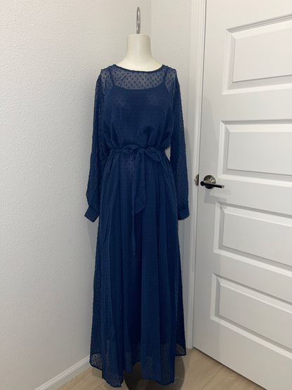 LITAR FASHION Long Dress with Belt
