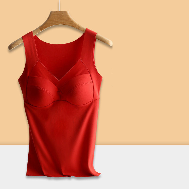 New De Rong Thermal Integrated Tank Top Bra