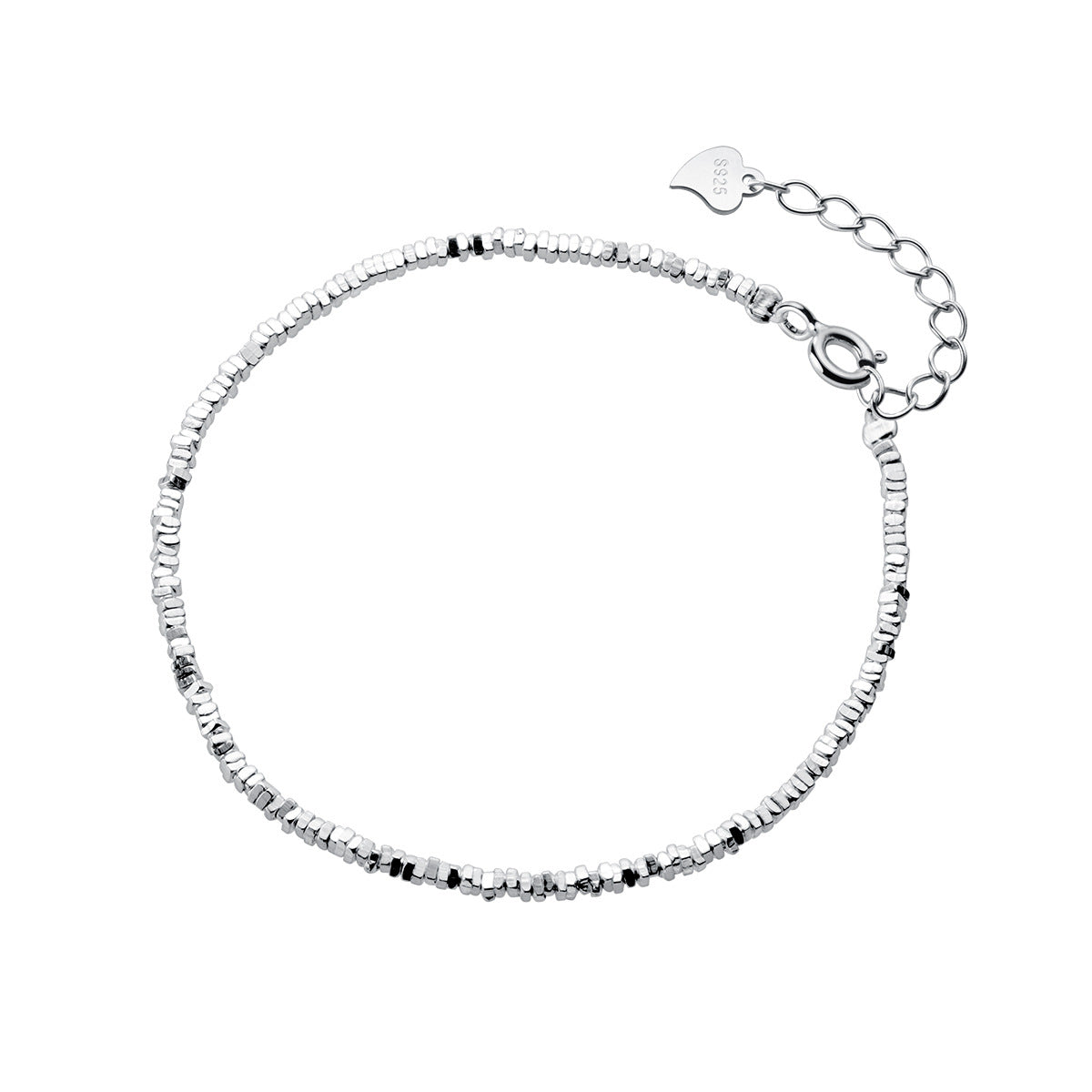 S925 Sterling Silver Irregular Simple Bracelet
