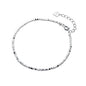 S925 Sterling Silver Irregular Simple Bracelet