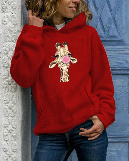 Solid Color Round Neck Sweater for Women