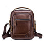 Retro Vertical Square Bag for Men in Cowhide