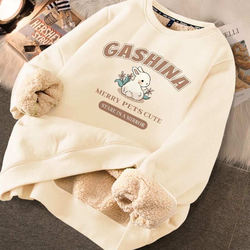Thickened Printed Sweater for Women